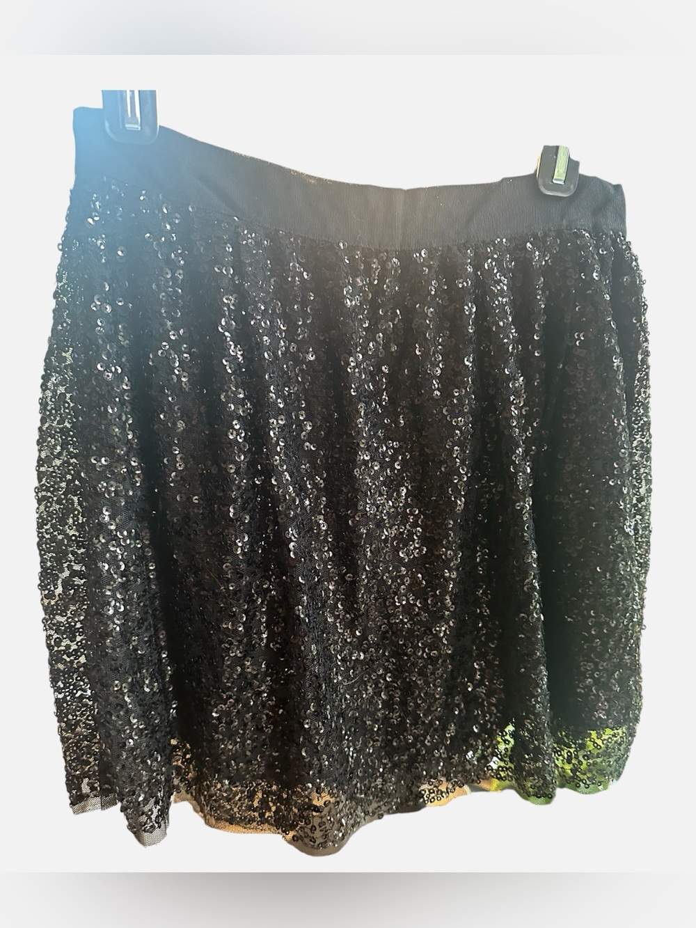 J.Crew Black Sequin Party Mini Skirt SZ (0)
